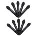 Mikinona 10pcs Makeup Tool Kit Dual Sided Eyeshadow Brush Dual Sides Eyeshadow Applicateur Maquillaje Black