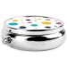 Buy Beautiful Polka Dot Mini Round Pill Box | 3 Compartment Travel Organizer | Portable Pill Holder for Home & Office - Buy Online on GoSupps.com