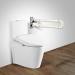 Foldable Support Handle Rail Bathroom Grab Bar Folding No slip Stainless Steel Toilet Handrail Bracket Senior Bathroom Assist Handrail with Luminous Indicator Ring