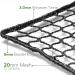 High Impact Black Golf Netting Material - 10'x15' Golf Hitting Net for Backyard - Sport Netting Barrier - Durable Sports Net with 20mm Mesh - Buy Online on GoSupps.com