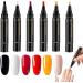  G n rique Gel Nail Polish Pen | 6 Colors | Quick Drying | UV Free | For Professional Manicures | Precise Application | 6 Marker Set | Long Lasting - Buy Online on GoSupps.com