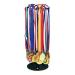 Medal Display  Medal Hanger Display - Rotating Display Rack for Medals  Rotatable Medal Holder with Adjustable Stand  Anti-Scratch Bottom  Stable and Sturdy Design  Holds Over 24 Medals