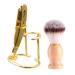 Sharplace shaving set for men razor cleaning tools premium nylon bristles shaving brushes for birthdays festivals gift gold