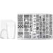 Nail Art Stamping Kit Flowers Nail Template Plates Manicure Stamper with Scraper Style1 Brushes - Buy Online on GoSupps.com