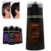 Plant formula does not damage the hair lazy no bleaching dye/hair agent hair dye shampoo instant hair dye shampoo (with hair dye comb) Instant Dye Shampoo for Men & Women (Black)