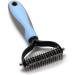 VANANA Pet Grooming Comb 2 Sided Undercoat Rake Brush for Dogs Cat Safe Dematting Deshedding Pets Fur Knot Cutter Shedding Pet Grooming Tool - Buy Online on GoSupps.com