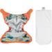 Close Pop-in Premium Bamboo Newborn Cloth Nappy - Soft & Absorbent Reusable with Toucan Print - Secure Aplix Fastener | Toucan Print - Buy Online on GoSupps.com