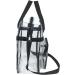 Stadium Approved Clear Tote Bag 12x6x12 - Black | Ideal for Travel, Gym & Stadium Security - Buy Online on GoSupps.com