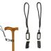 Walking Stick Strap Crutch Wrist Straps Walking Stick Wrist Strap with Card Wrist Loop for Walking Stick 2pcs