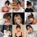 Clip-In Ponytail Hair Extensions | Synthetic Bangs & Side Fringe - Natural Look (108# Brown) - Buy Online on GoSupps.com