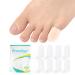 Silicone Toe Protectors - 4 Pairs Gel Toe Sleeves Toe Protectors - Toe Caps with Aloe Vera Essential Oils - Toe Cushions for Pain Relief Toe Protection for Corns (Transparent Color+4S) Transparent Color Small(4 Pair)