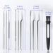 Professional 9 PCS Blackhead & Earwax Removal Kit - Stainless Extractor & Pimple Popper Tools Set with Cleaning Brush and Storage Box - Buy Online on GoSupps.com