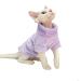 Sphynx Hairless Cat Clothes Solid Soft Faux Fur Sweater Outfit Cute Pullover Autumn Winter Fashion Turtleneck Sphynx Clothes Kitten Cat Apparel L(6.6-8.8lbs) Purple