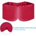 PATIKIL 100% Natural Silk Sleep Mask - Adjustable Soft Eye Cover for Travel & Side Sleeping - Cooling Blackout Eye Mask in Wine Red - Buy Online on GoSupps.com