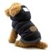 SELMAI Hooded Dog Coat Stylish Small Puppy Dog Clothes (Specially for Toy Breeds, Like Toy Poodle, Mini Pinscher, Shih tzu,Chihuahua, Size Runs Small One to Two Size Than US Size) Small (Pack of 1) Blue 1