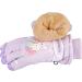 NANU Kids Ski Gloves - Waterproof Thermal Fleece Mittens for Boys Girls 6-10 Years - Pink Purple Blue Cartoon Design - Ideal for Ice Skating & Snow Activities - Buy Online on GoSupps.com