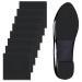 WADORN 4 Pairs Shoe Repair Replacement Rubber Heels Non-Slip Rubber Shoes Bottoms 6mm Thick Black Repair Sole Pads Replacement for Women's Boots Men Leather Shoes 61 62mm