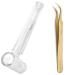 Vetus Eyelash Tweezers Set for Extensions & Volume Technique - 4x MCS-12 to MCS-19 | Premium Grey Tweezers for Precision Application - International Shipping Available - Buy Online on GoSupps.com