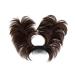 Hair Bun Hairpiece for Women Messy Bun Hair Clip Easy-to-use Claw Clip Hairpiece Versatile Hairstyles Fluffy Wig for Thin or Thick Hair Hair Chignons(Dark Brown)