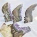 Crystal Rough Specimen Healed Natural Carved Crystal Stone Amethyst Cluster Butterfly Fairy for Home Decor As a Gift 11-12 cm Purple - Buy Online on GoSupps.com