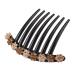 Chic Rhinestone Flower Hair Accessories | Champagne Hair Comb & Clips for Glamorous Styling - Buy Online on GoSupps.com
