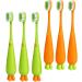 Buy Healvian 12 STK Soft Carrot Toothbrushes for Children - Bulk Travel Manual Toothbrushes for Kids & Pets | International Shipping Available - Buy Online on GoSupps.com