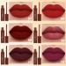 6-Piece Dark Red Black Matte Liquid Lipsticks Set | Long Lasting 24-Hour Waterproof Lip Stain | Original DNM Matte Lipstick for Black Women - 0.96 Fl Oz - Buy Online on GoSupps.com