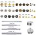 Caydo 400 Set Snap Fasteners Kit for Leather Rivets, Eyelets, Grommets, Snap Buttons - Ideal for Leather Jackets, Jeans - Includes Fixing Tools - Buy Online on GoSupps.com