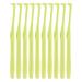 Trim dental brush trimm-mund care brush soft toothbrush soft toothbrush individual compact interdental interdental brush for orthodontic bridges bridges gaps detailed cleaning green 1 piece (1 Pack)