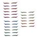Mipcase 18 Pairs Anti Sweat Eyeliner Eyeshadow Instant Eyeliner Stickers Eye Line Strip Sticker Water Proof