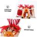 KOMBIUDA Party Snack Pouch 3 Pcs Christmas Storage Bag Candy Bags Holiday Treats Pouch Christmas Drawstring Bag Christmas Bag 30X18CM Assorted Color - Buy Online on GoSupps.com