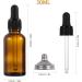 Amber Glass Dropper Bottle 2pcs 30ml Small Empty Reusable Eliquid Pipette Ear Dropper Bottles Suitable for Essential Oils Massage Perfumery Aromatherapy Laboratory Fragrances Pharmacist Bottle Amber 30ml - Buy Online on GoSupps.com