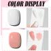 Gel Nail Polish Kit for French Tips Sheer Pink & White Nail Polish French Manicure Set with Nail Stamper Soak Off UV Nail Polish Manicure Tool for Women DIY at Home Color: Nude Pink - Buy Online on GoSupps.com