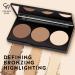 Golden Rose GR Contour Powder Kit - Bronzing, Highlighting, Lightweight & Silky-Smooth - Buy Online on GoSupps.com