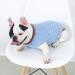 PetyOung Dog Sweater Vest | Warm Knitting Coat for Small & Medium Dogs | Winter Pet Apparel in Light Blue - Buy Online on GoSupps.com