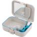 Buy Verdant Touch Denture Case - Waterproof Locking Design with Toothbrush & Mirror | Ideal for Travel & Bathroom Storage - Buy Online on GoSupps.com