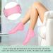 Nizirioo 3 Pack Moisturizing Socks - Gel Silicone Softening Socks for Dry Cracked Feet Care | Ideal for Women | Pink White & Skin Tones - Buy Online on GoSupps.com