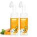 Joanssore 2Pcs Turmeric Facial Cleanser Turmeric Face Wash Turmeric Foaming Cleanser Foaming Face Wash Tumeric Face Wash Turmeric Wash Facial Cleanser Deep Clean and Firm Pores 5.28 Fl.Oz/1Pcs