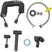 Hand Toilet Sprayer Kit - Brass Bidet Attachment for Home Bathroom | WC Bidet Sprayer with Hose - Gray - Buy Online on GoSupps.com