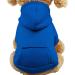 Fashion focus on dog hoodies with bags warm for winter for small dogs chihuahua coat clothing puppies cats custume (small dark blue) S dark blue