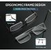 GUD Reading Glasses - 3 Pairs Metal Half-Rim Readers for Men & Women | Gunmetal 1.75 Magnification - Buy Online on GoSupps.com