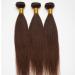 SEGO 24-Inch Brazilian Human Hair Bundles - 100% Unprocessed Virgin Straight Extensions | Dark Brown Weave (60cm 100g) - Buy Online on GoSupps.com