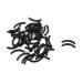 uxcell 50pcs Black Soft Rubber Ladies Cosmetic Makeup Eyelash Curler Refill Replace Pads