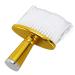 Hairdresser-neck dust brush neck face dust brush to remove loose hair soft neck dust frond with a galvanized handle for salon and at home