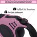 Retractable Dog Leash 3M - Pink | Ideal for Small Medium & Large Dogs - Durable & Tangle-Free - Buy Online on GoSupps.com