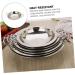 PRETYZOOM Dry Pot Amphora Hot Pot Chaffing Dishes Stainless Steel Cookware Flat Bottom Wok Pan Non Stick Frying Pans Stainless Steel Saute Pan Cookware for Kitchen Home Accessory 28X28X5.5CM Silver - Buy Online on GoSupps.com