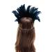 Aukmla Green Peacock Feather Fascinator Headpiece for Party - Crown Headdress Costume Headband - Buy Online on GoSupps.com