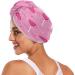Heart Lolly Pop Pattern Dry Hair Cap & Quick Drying Towel Set - 2 Piece Super Absorbent Soft & Comfortable with Button Headband - Perfect for International Shipping - Buy Online on GoSupps.com