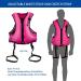 OMOUBOI Inflatable Snorkel Vest | Adult Swimming Jacket for Diving, Surfing & Water Sports (Pink) | 90-220lbs - Buy Online on GoSupps.com