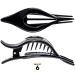 RC ROCHE 6 Pieces Oval Hair Clips for Women - Curvy Elegant Medium Black Side Hair Clips - International Shipping Available - Buy Online on GoSupps.com
